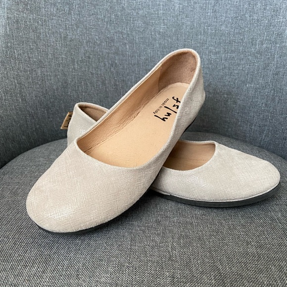 French Sole fs/ny Zeppa Leather Wedge in Light Grey Cartizze 7 - Picture 2 of 8